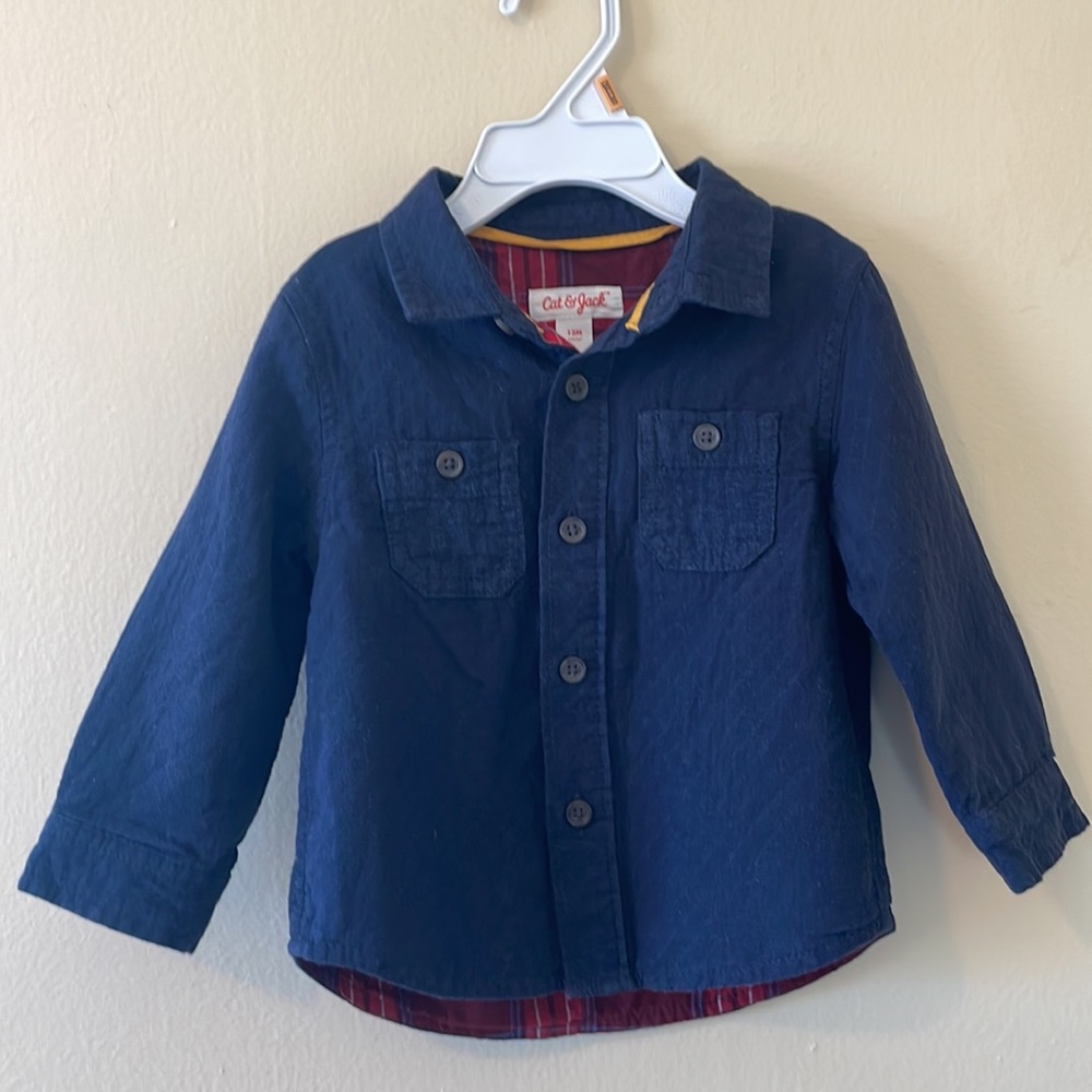 Cat & Jack | Quilted Shirt Jacket | size 12 m